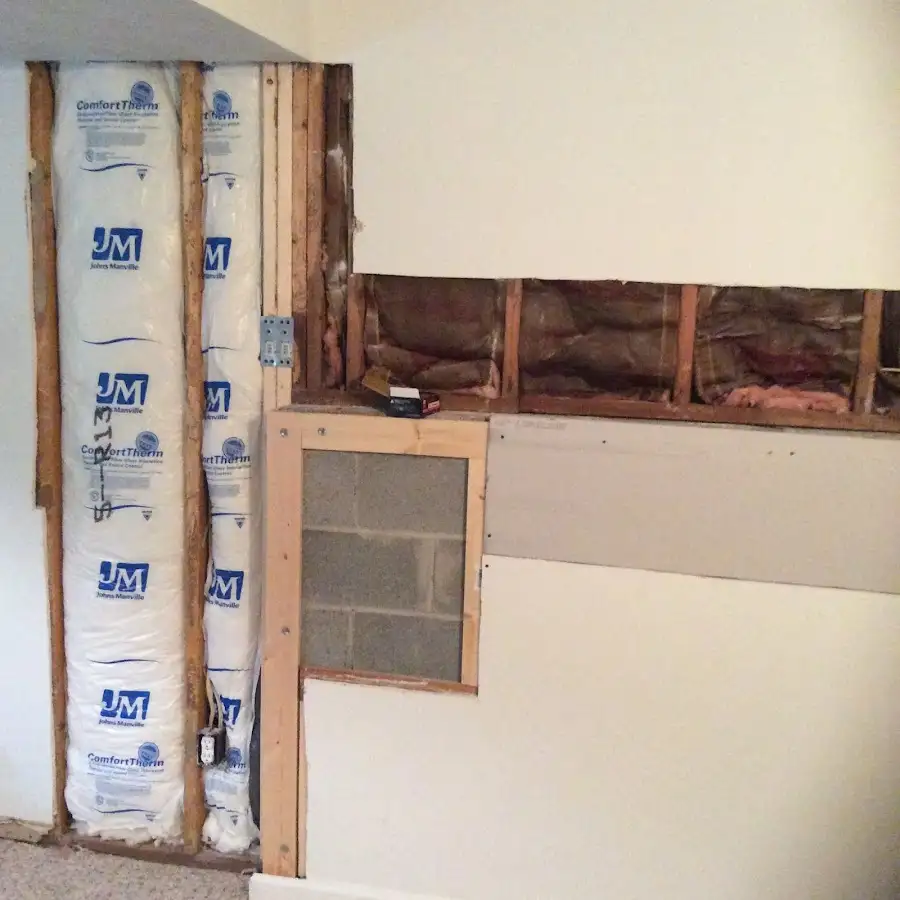 Wall insulation replacement during Contents Cleaning & Restoration in Shady Hollow